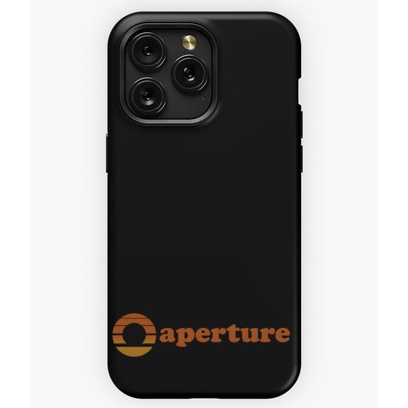 Aperture Science Logo Minimalist Portal Game Graphic A3678 Phone Case for iPhone 11 to 17 Pro Max