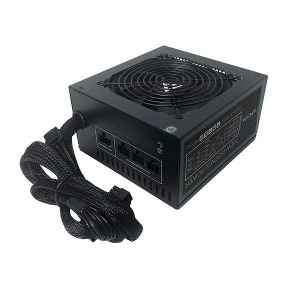 Apevia ATX-ES700W Essence 700W ATX Semi-Modular Gaming Power Supply with Auto-Thermally Controlled 120mm Black Fan, 115/230V Switch, All Protections
