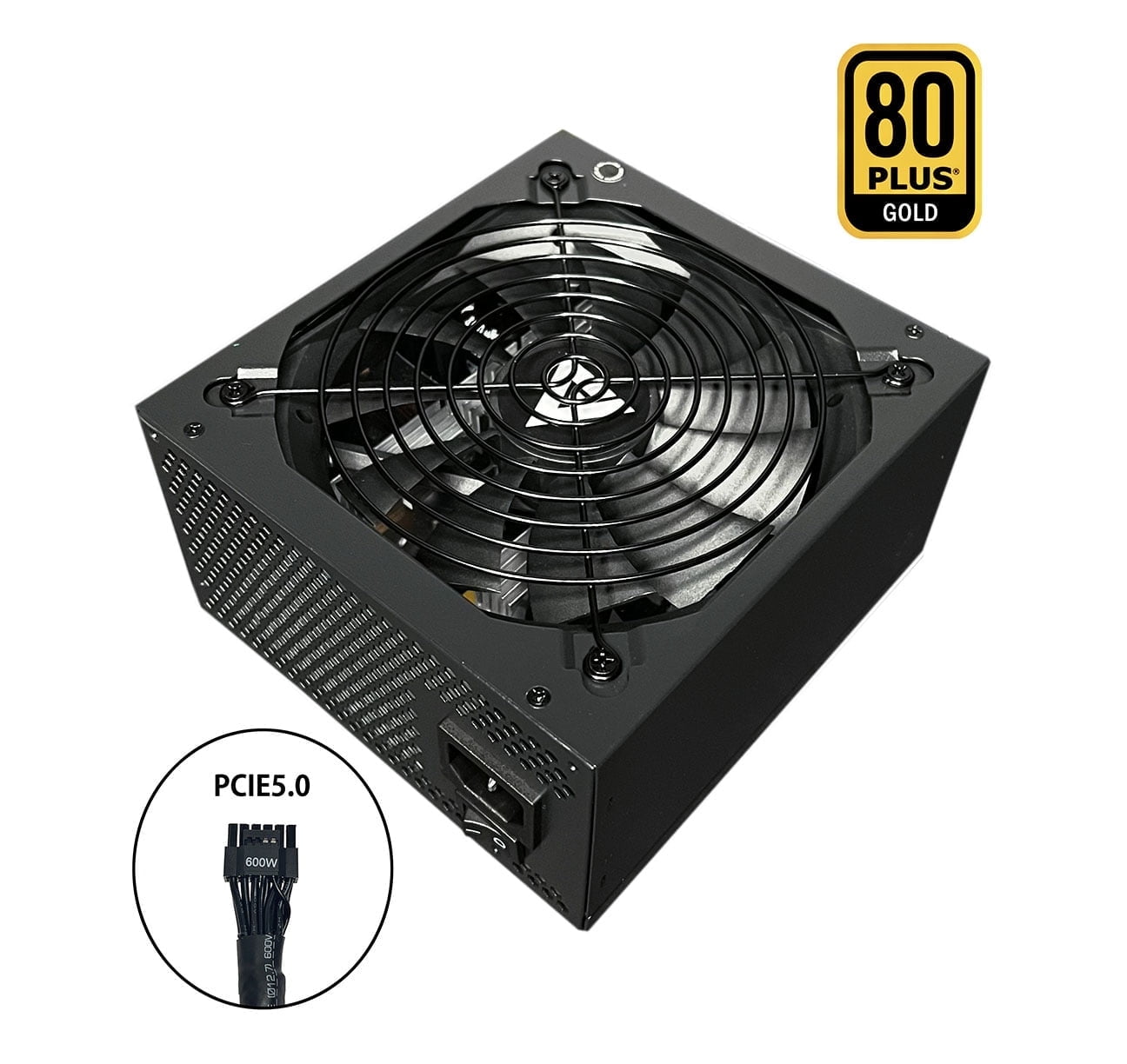 Apevia ATX-PR850W PCIe 5.0 & ATX 3.0 Ready Prestige 850W 80+ Gold Certified, Gen 5 12VHPWR Connector, Active PFC ATX Gaming Power Supply