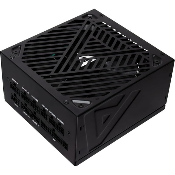 Apevia ATX-SL850W Soul 850W ATX 3.0 & 3.1 Compatible, Fully Modular, PCIe 5.1 12V-2x6 Connector ATX Active PFC, DC to DC Converter Design, 140mm Silent Fan, RoHS Compliance, Gaming Power Supply