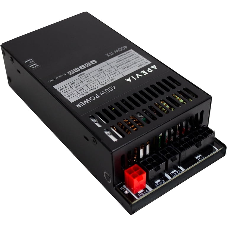 Apevia, Power Supply, PFC400W, Fully Modular 400W Mini ITX/Flex