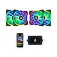 thumbnail image 1 of Apevia Lunar Pro LP412L-RGB Cooling Fan, 4 Pack, 1 of 6
