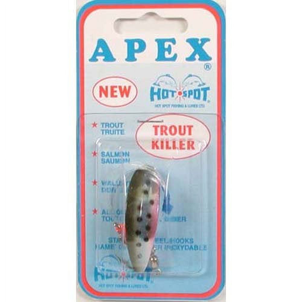 Apex 1" Hot Spot New Trout Killer Fishing Lure, Rainbow
