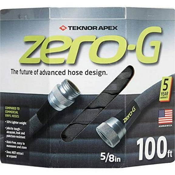 Apex 4001-100 5/8" X 100' Zero-G Lightweight Ultra Flexible Durable Kink- Free Garden Hose10