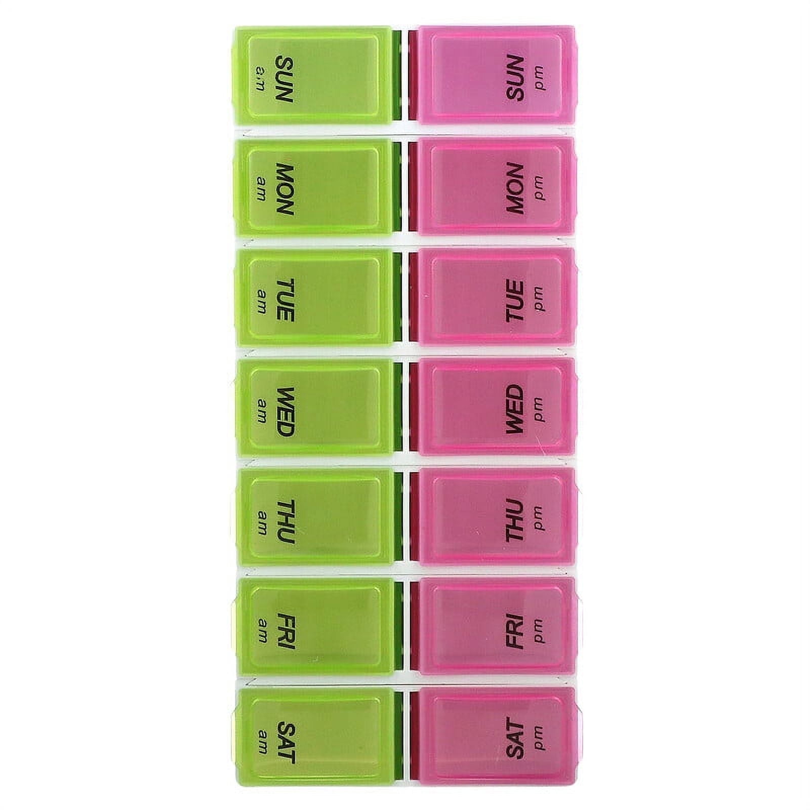 Apex, 7-Day AM/PM XL, Detach N' Go Pill Organizer, 1 Pill Organizer Pack of 2