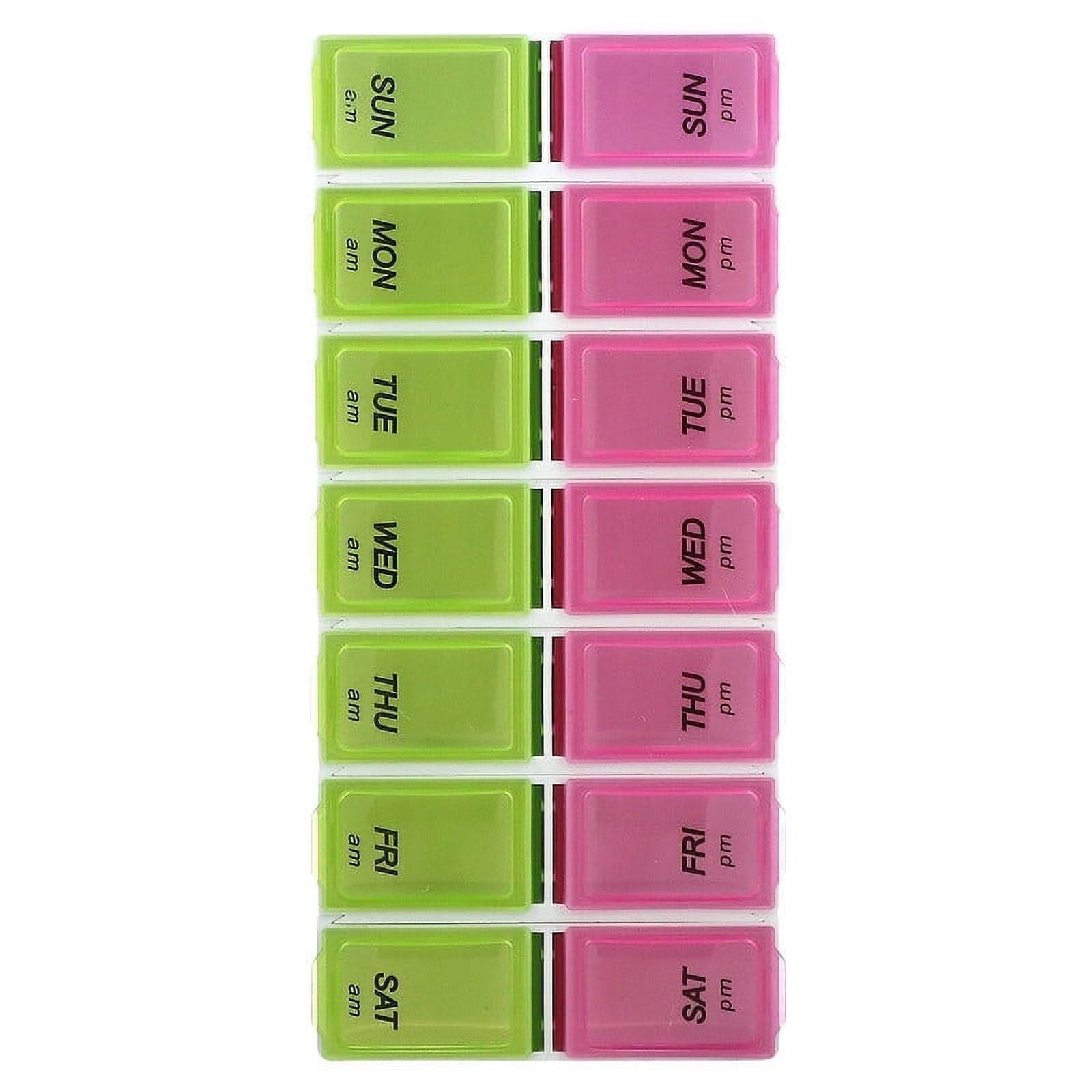 Apex, 7-Day AM/PM XL, Detach N' Go Pill Organizer, 1 Pill Organizer Pack of 4