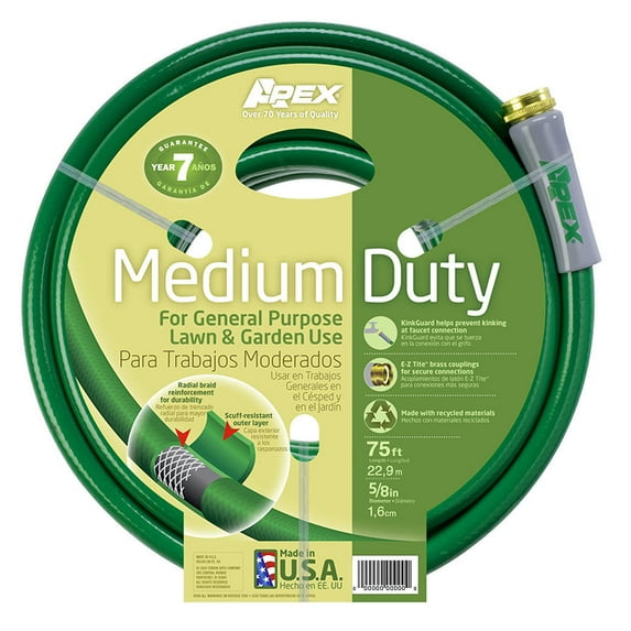 Apex 8535-75 5/8" x 75' Medium Duty Hose