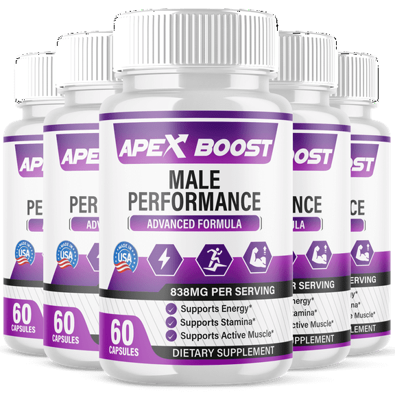 Apex Boost Advanced Formula Pills All Natural Vitamin Supplement ApexBoost 300 Capsules