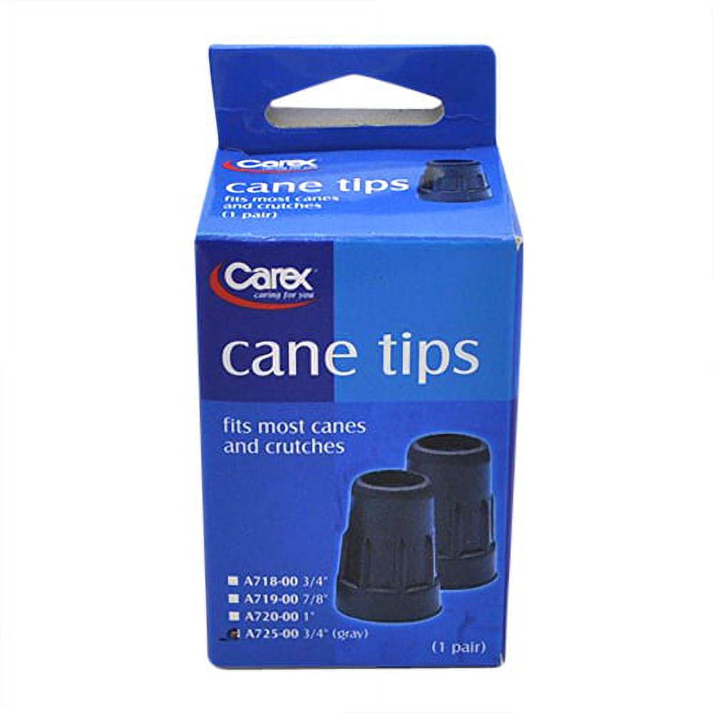 ApexCarex Cane Tips 3/4 Inch, Grey Color, Model No A72500 1 Pair