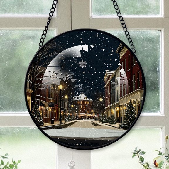 Apex City North Carolina, Custom Ornament 2025, Apex Ornaments 2025, Apex Gift, Stained Glass Suncatcher Travel Ornament 2025 maZ4TP