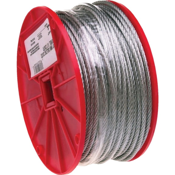 Apex Cooper Hand Tools 7000327 3/32" 7 x 7 Cable, Galvanized Wire, 500 Feet per Reel