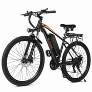 Apex Electric Bike for Adults, 27.5 Electric Mountain Bike with 21-Speed, Peak 1200W Motor 28MPH Top Speed, Black with Fender & Rear Rack