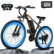 Apex Electric Bike for Adults, 27.5" Electric Mountain Bike with 21-Speed, 500W Motor 28MPH Top Speed, (Black)