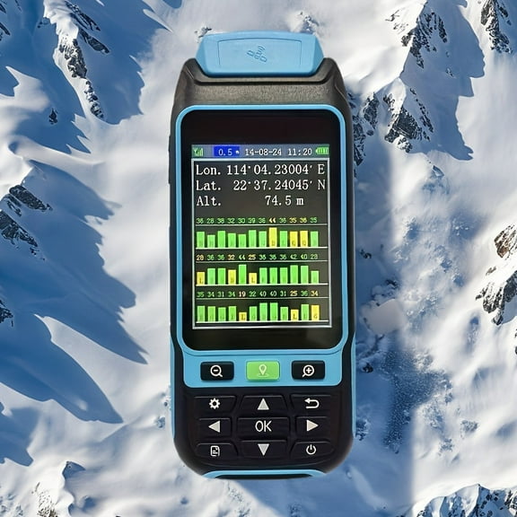 Apex Flagship GNSS Surveying Landmeter with Oversized Dual-Feed Antenna, Multi-Constellation RTK, Barometric Altimeter, Slope & Area Mapping, Sunlight Display, Extended Battery