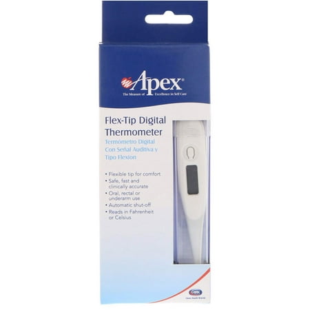 Apex Flex Tip Digital Beeper Thermometer, 70061, 1 Ea