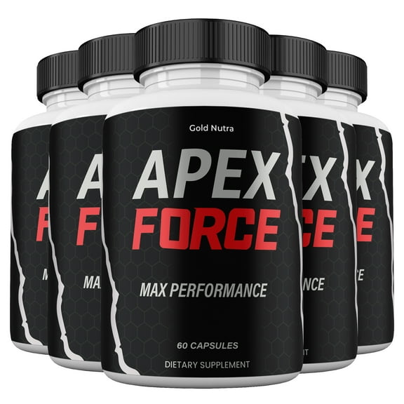 Apex Force Supplemement, High Potency Pills, All Natural Formula for Men ApexForce Capsules, 5 Month Supply (5 Pack)
