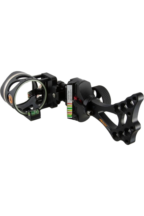 Covert 4-Pin Adjustable Multi-Color Dot Reticle Archery Bow Sight, Black - AG2314B