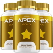 Apex Gold Capsules   Advanced Blend Formula, Extra Strength, 3 Pack, 60 Capsules Each Bottle, 180 in Total