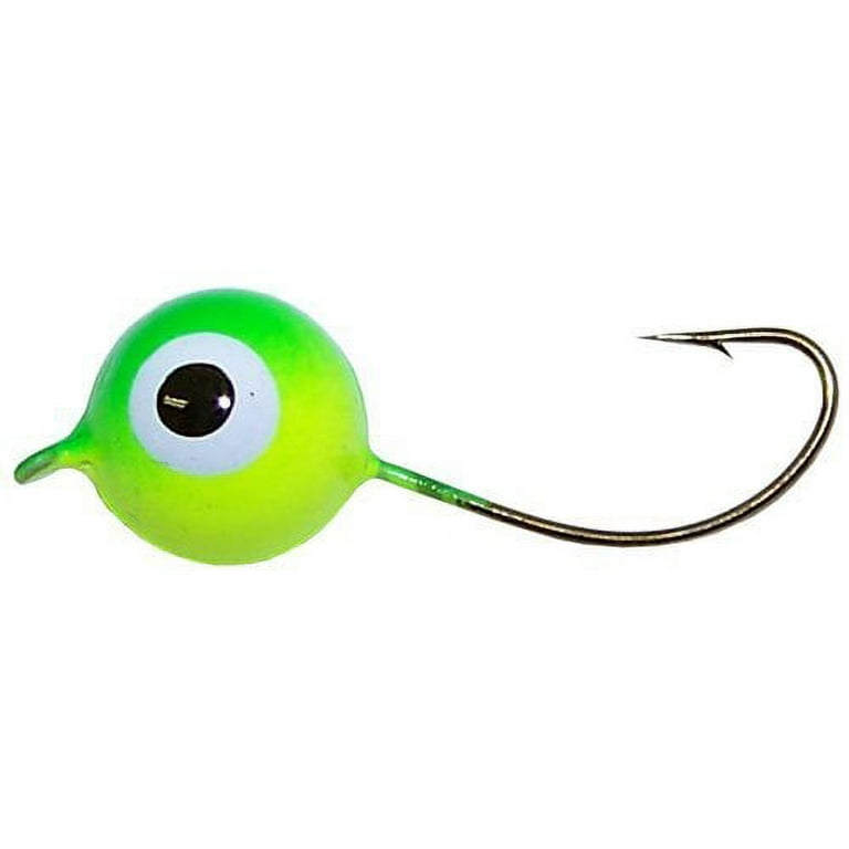 Apex Hook Size Number 2 Floating Jighead (Pack of 5), Yellow/Green