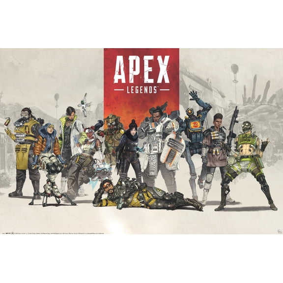 Apex Legends - Group Shot Wall Poster, 14.725" x 22.375"