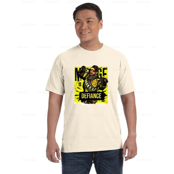 Apex Legends Mirage Defiance Comfort Coler T-Shirt for Gamers, Unisex, up to size 4XL
