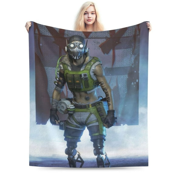 Apex Legends Octane Bed Blanket Air Conditioner Quilt Ultra Soft Flannel Blanket All Season Fuzzy Blanket Reversible Fluffy Plush Blanket 40"X30"