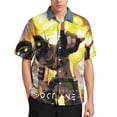 thumbnail image 1 of Apex Legends Octane Casual Short Sleeve Shirt Lapel Collar Shirt Summer Beach Shirt XL, 1 of 8