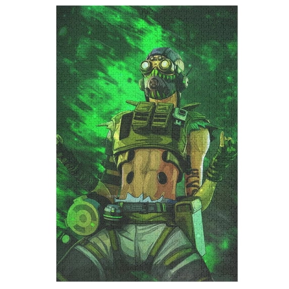 Apex Legends Octane Jigsaw Puzzle, Wood Puzzles Adult, 1000 PCS Jigsaw Puzzle Perfect for Game Nights