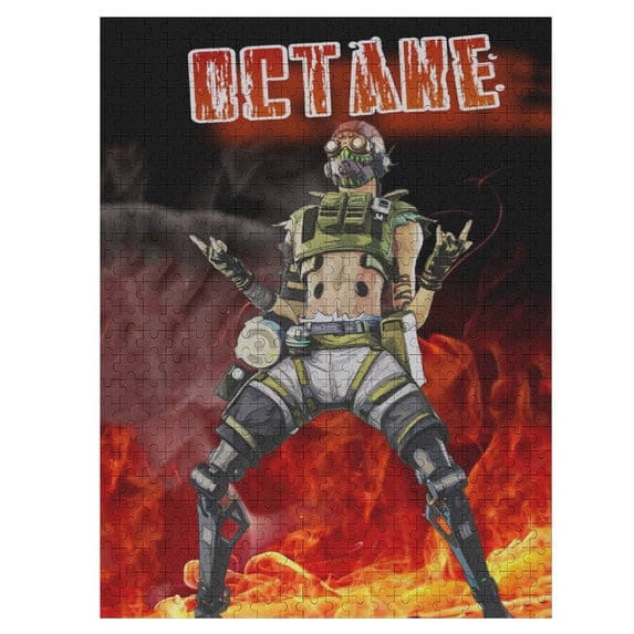 Apex Legends Octane Jigsaw Puzzle, Wood Puzzles Adult, 500 PCS Jigsaw Puzzle Perfect for Game Nights