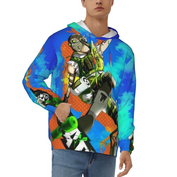 Apex Legends Octane Mens Active Sweatshirts Cozy Hoodie 3d Graphic Sweater Casual Winter Clothes Tops Coat Small