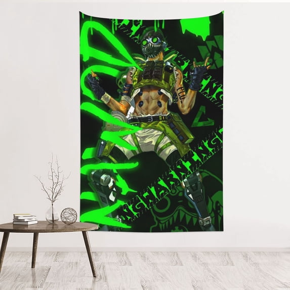 Apex Legends Octane Tapestry Dorm Decor Wall Hanging Tapestries Window Curtain Picnic Mat Beach Blanket 60x40 Inch