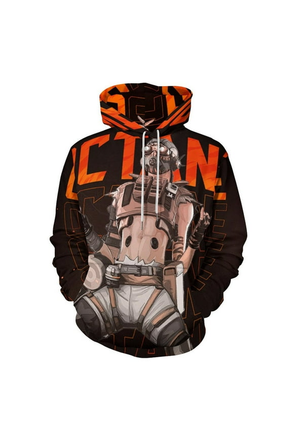 Apex Legends Octane Unisex Sweatshirts Loose Pullover Sweater Hooded Hoodie 3D Printing Jacket Winter Fall Clothes 5XL