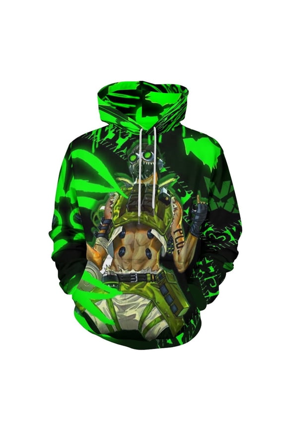 Apex Legends Octane Unisex Sweatshirts Loose Pullover Sweater Hooded Hoodie 3D Printing Jacket Winter Fall Clothes 6XL