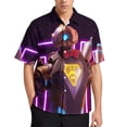 thumbnail image 1 of Apex Legends Pathfinder Casual Short Sleeve Shirt Lapel Collar Shirt Summer Beach Shirt M, 1 of 8