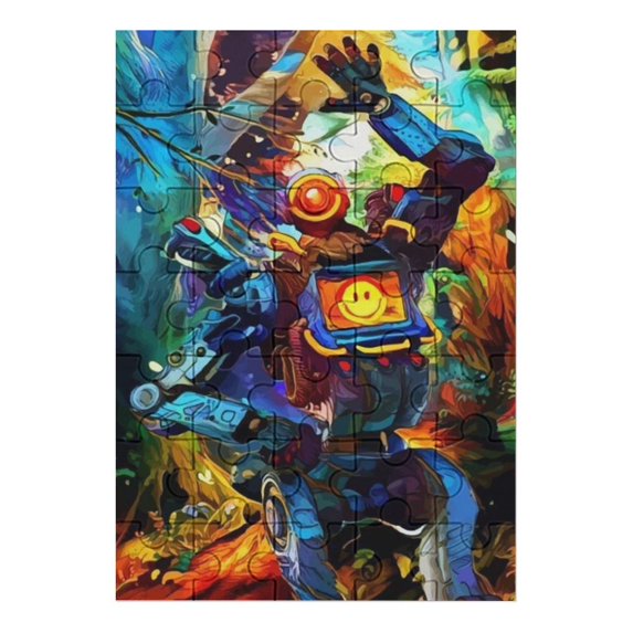 Apex Legends Pathfinder Jigsaw Puzzle, Wood Puzzles Adult, 35 PCS Jigsaw Puzzle Perfect for Game Nights
