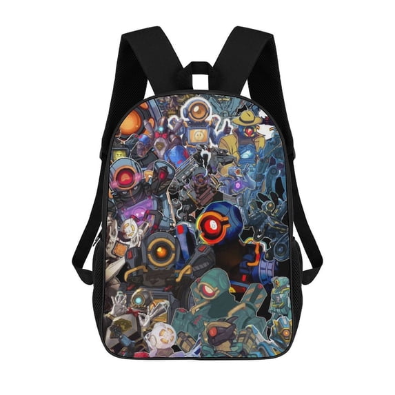 Apex Legends Pathfinder Printed Backpack 17 Inch Shoulder Backpack Lightweight High-capacity Casual Daypack Bookbag