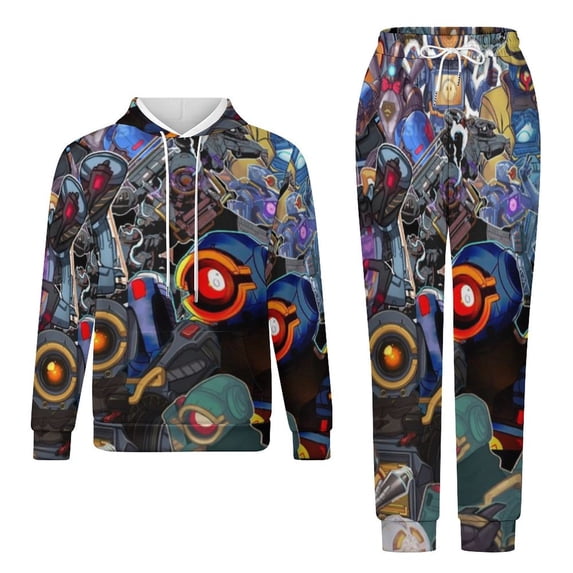 Apex Legends Pathfinder Unisex Adult Sweatsuits Hoodie & Sweatpants Long Sleeve Hooded Sweatshirt Matching Joggers Tracksuit Sets 2XS