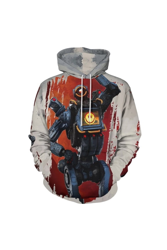Apex Legends Pathfinder Unisex Sweatshirts Loose Pullover Sweater Hooded Hoodie 3D Printing Jacket Winter Fall Clothes S