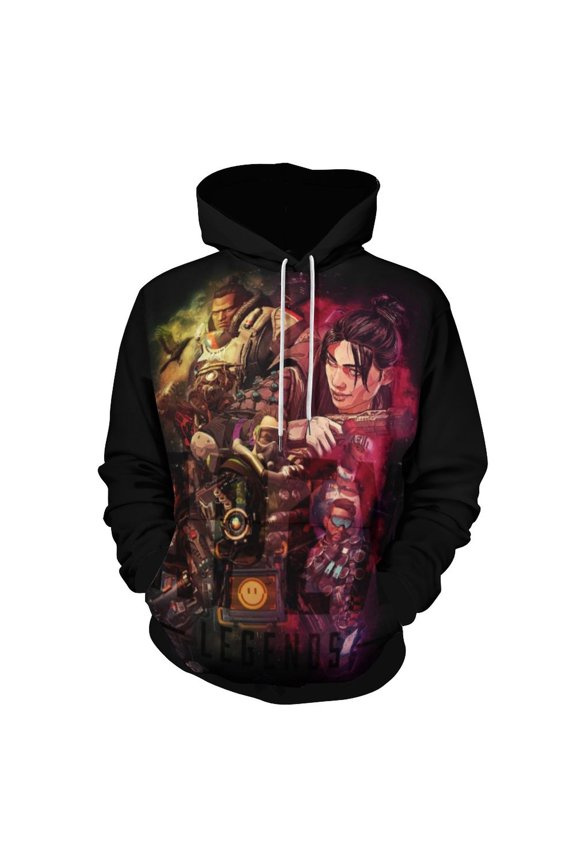 Apex Legends Unisex Sweatshirts Loose Pullover Sweater Hooded Hoodie 3D Printing Jacket Winter Fall Clothes 5XL