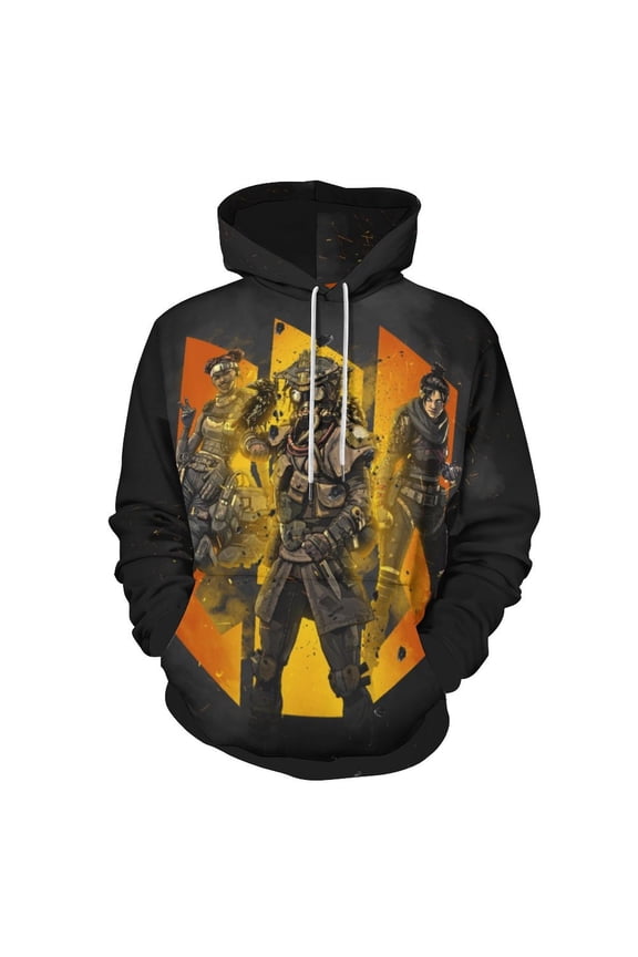 Apex Legends Unisex Sweatshirts Loose Pullover Sweater Hooded Hoodie 3D Printing Jacket Winter Fall Clothes M