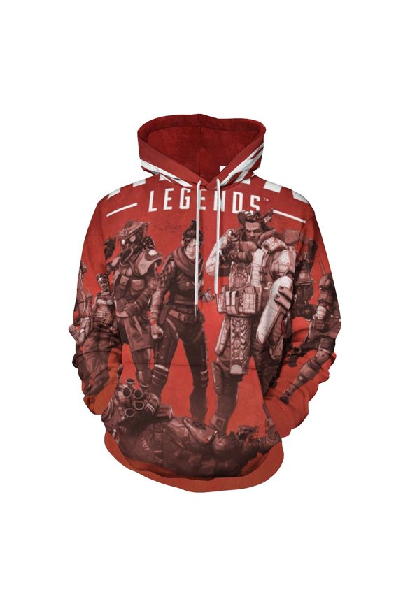 Apex Legends Unisex Sweatshirts Loose Pullover Sweater Hooded Hoodie 3D Printing Jacket Winter Fall Clothes XL