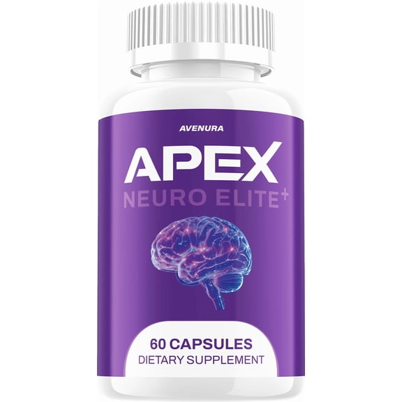 Apex Neuro Elite Capsules  ApexNeuro Elite Natural Blend Memory Focus Support Supplement, 1 Pack, 60 Capsules