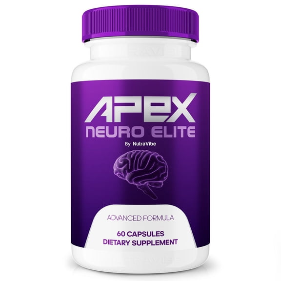 Apex Neuro Elite Pills – Daily Formula with a Natural Blend to Help Maintain Focus, Memory & Concentration | Clean, Gentle, Easy-to-Swallow Capsules for Everyday Sharpness (60 Capsules)