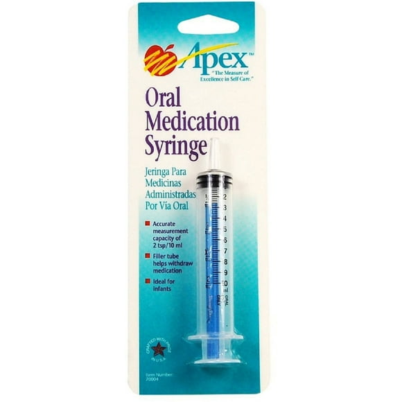 Apex Oral Medication Syringe, Count of 1 (2-Pack)