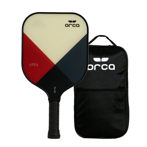 Apex Polymer Honeycomb Pickleball Paddle with Carry Bag, 7.6oz by Orca
