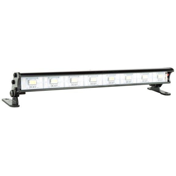 Apex RC Products 8 LED 138mm Aluminum Light Bar - Compatible with Many 1/10 Short Course Trucks & Traxxas Slash, Slash 4X4, TRX-4, Nitro Slash, X-Maxx, TRX-4, Axial Score, & Yeti XL #9045 Y101
