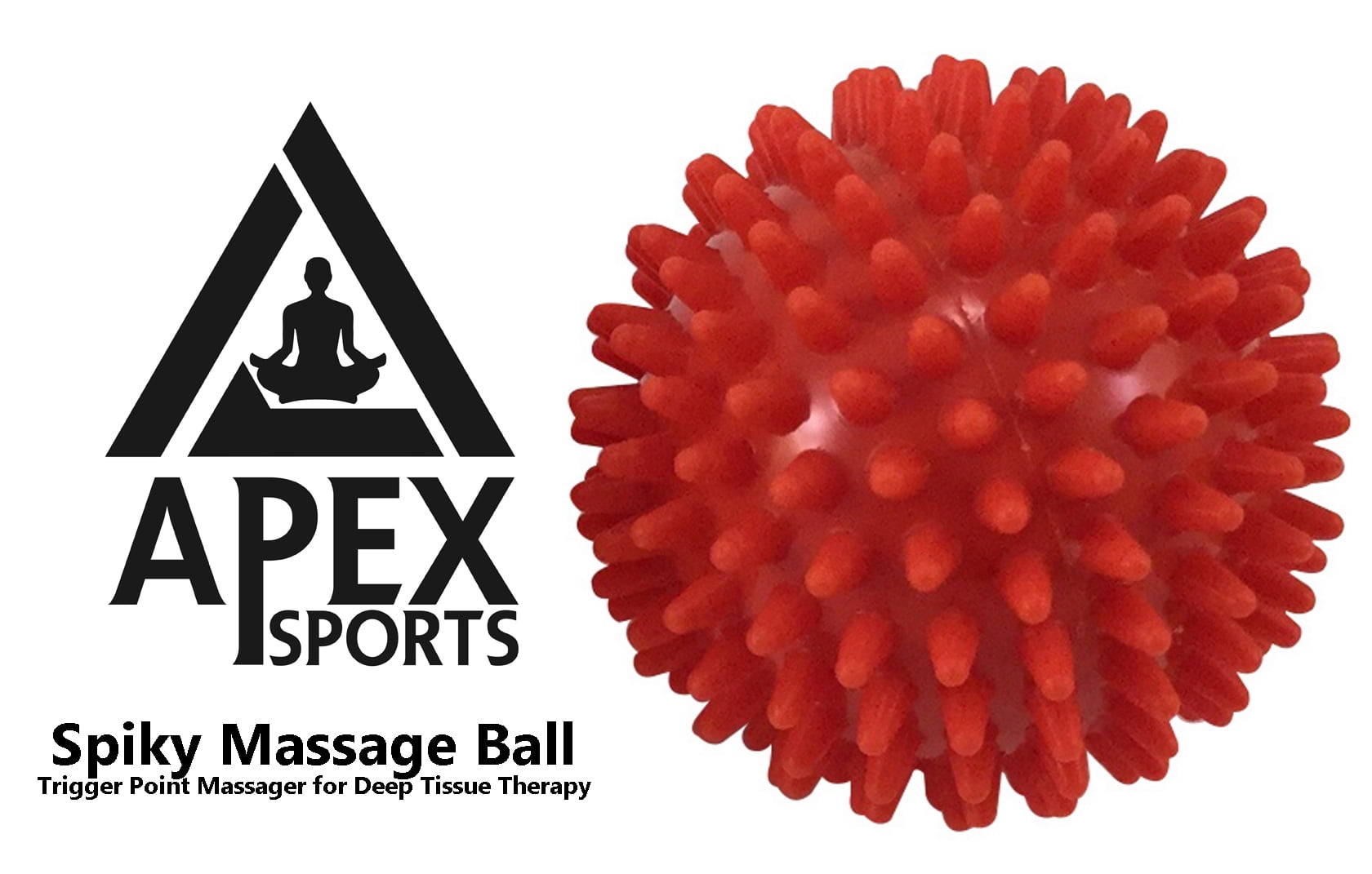 Apex Sports Spiky Massage Ball Trigger Point Massager for Deep Tissue Therapy