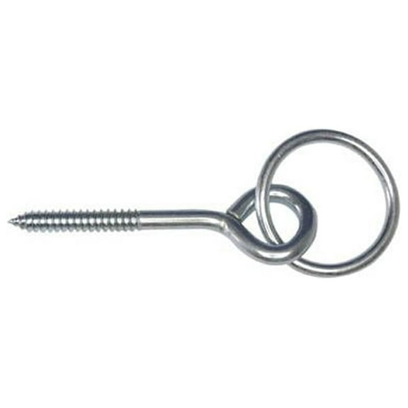 Apex T7663550 Hitch Ring With Eye Screw, Zinc Finish, 2-In. - Quantity 5