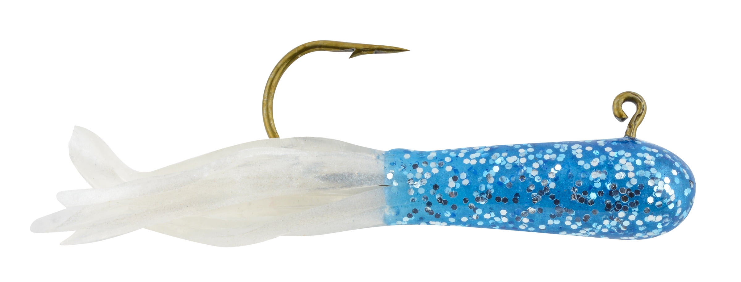 Apex Tackle 1.5 In. Rigged Tubes Blue Glitter 5pk, Soft Baits