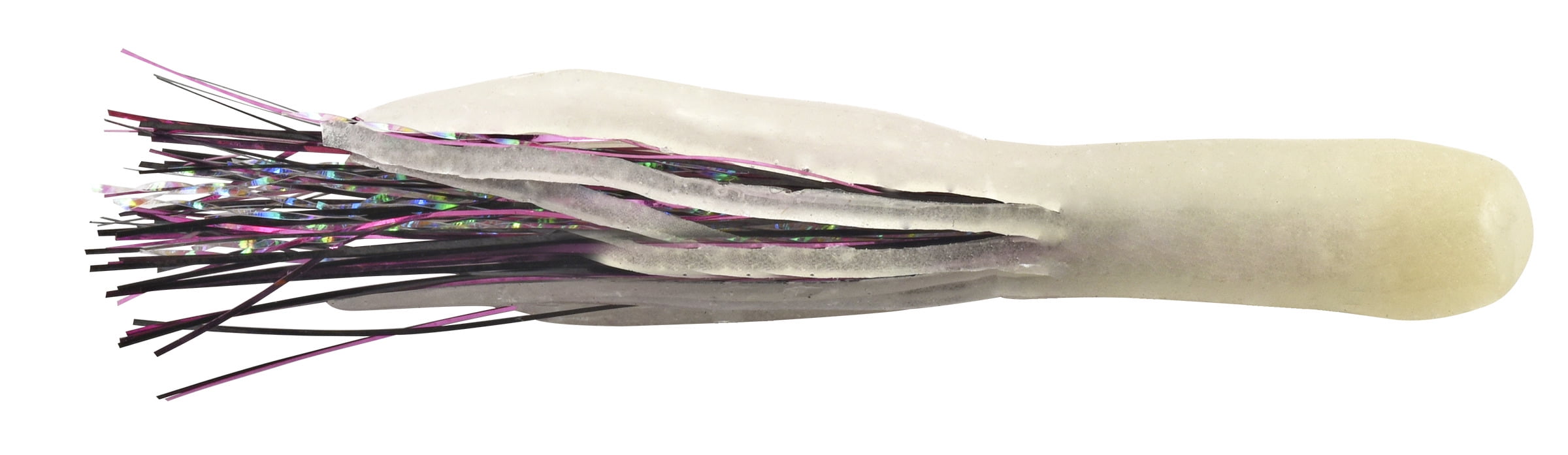 Apex Tackle 1.5" Tinsel Tube Glow 10pk, Soft Baits